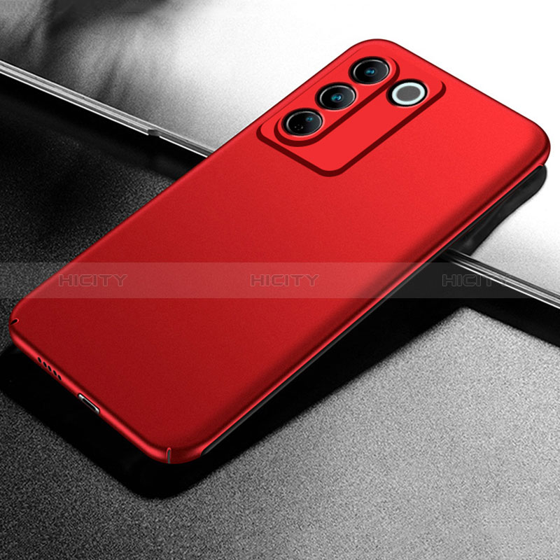 Custodia Plastica Rigida Cover Opaca per Vivo V27e 5G Rosso