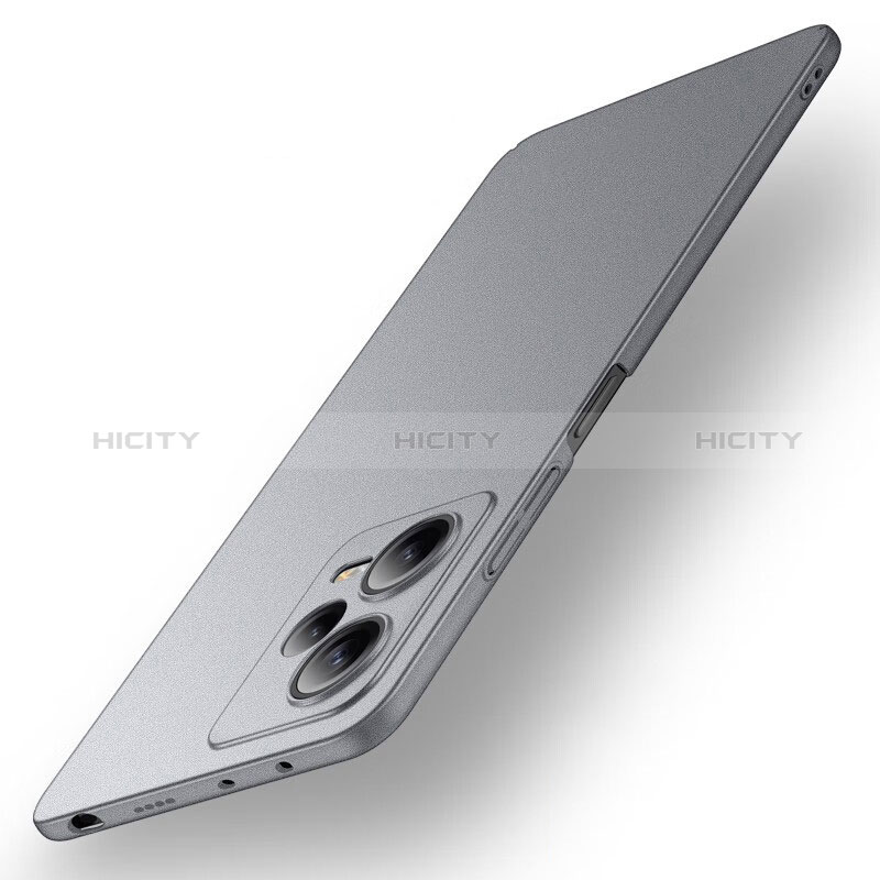 Custodia Plastica Rigida Cover Opaca per Xiaomi Redmi Note 12 5G Grigio