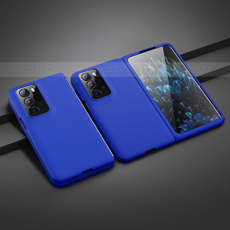 Custodia Plastica Rigida Cover Opaca R02 per Oppo Find N 5G Blu