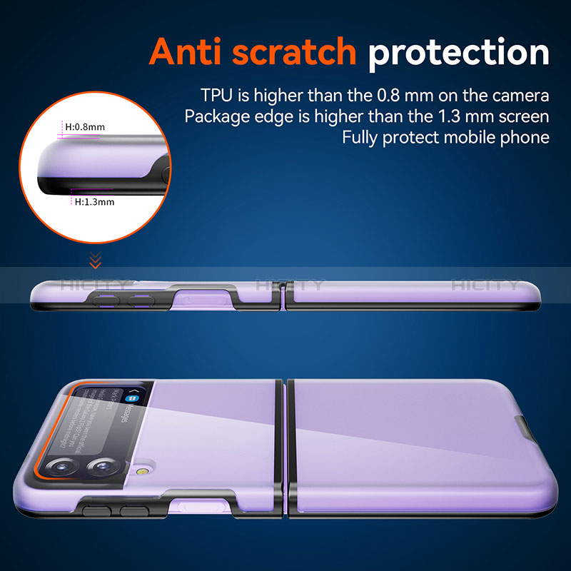 Custodia Plastica Rigida Cover Opaca R02 per Samsung Galaxy Z Flip3 5G