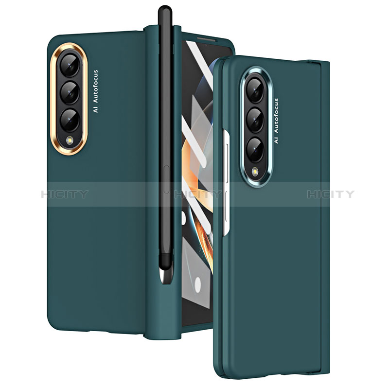 Custodia Plastica Rigida Cover Opaca R07 per Samsung Galaxy Z Fold3 5G Verde