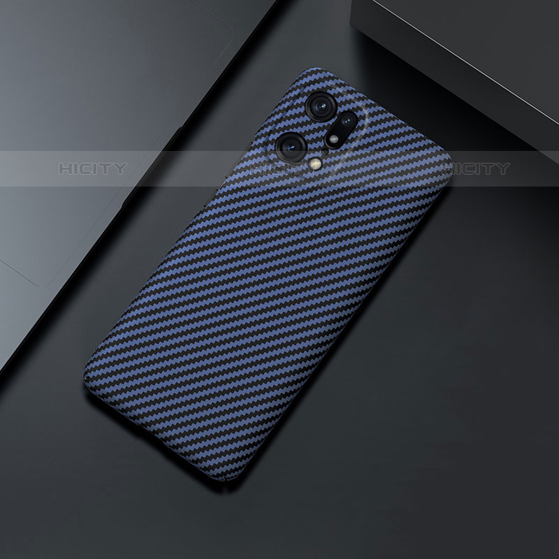 Custodia Plastica Rigida Cover Opaca Spigato per Oppo Find X5 Pro 5G