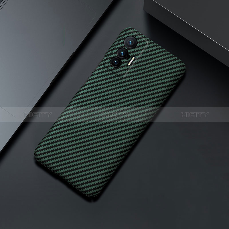 Custodia Plastica Rigida Cover Opaca Spigato per Vivo X70t Verde