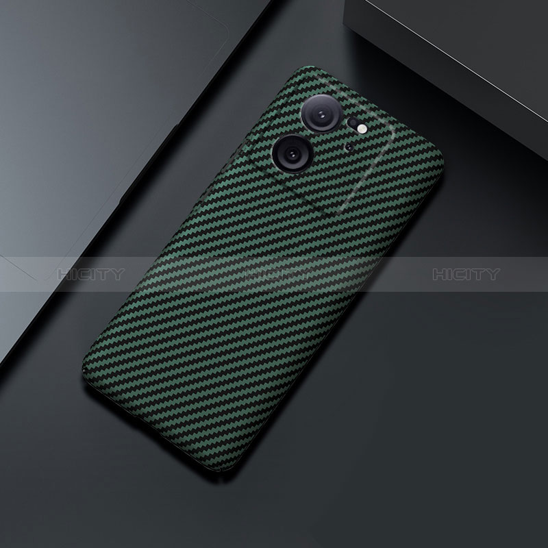 Custodia Plastica Rigida Cover Opaca Spigato per Xiaomi Mi 13T 5G Verde