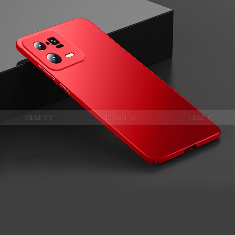 Custodia Plastica Rigida Cover Opaca YD1 per Xiaomi Mi 13 5G Rosso