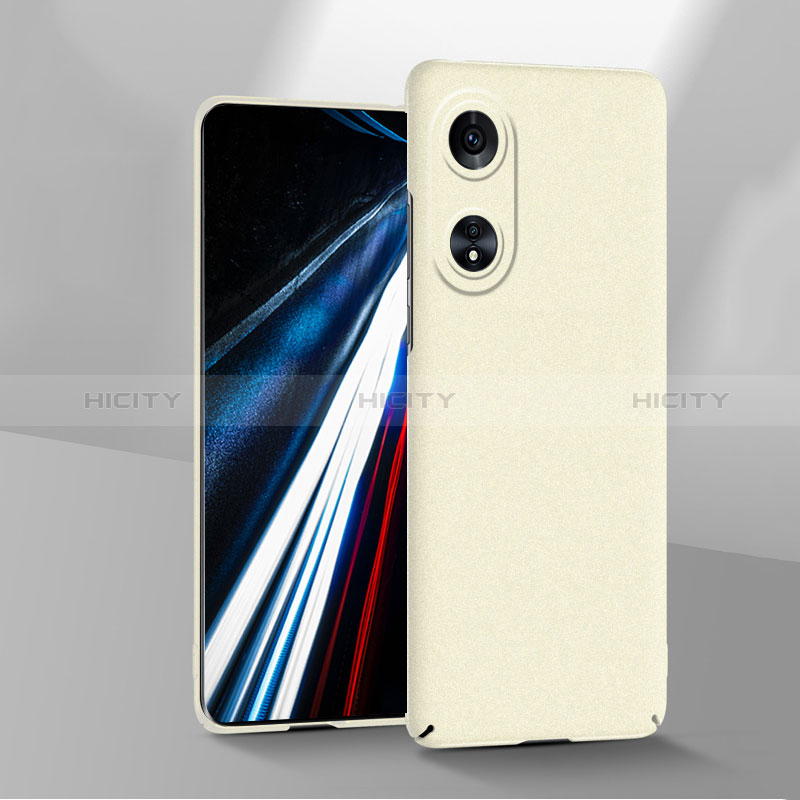 Custodia Plastica Rigida Cover Opaca YK1 per Oppo A38 Bianco