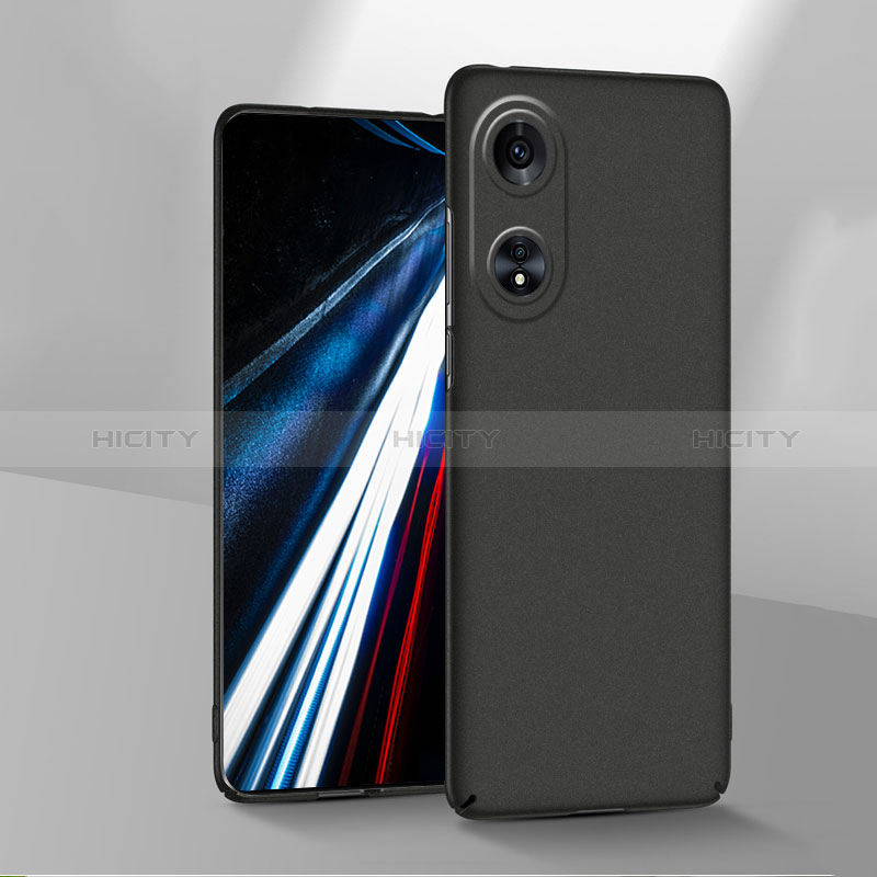 Custodia Plastica Rigida Cover Opaca YK1 per Oppo A78 4G Nero