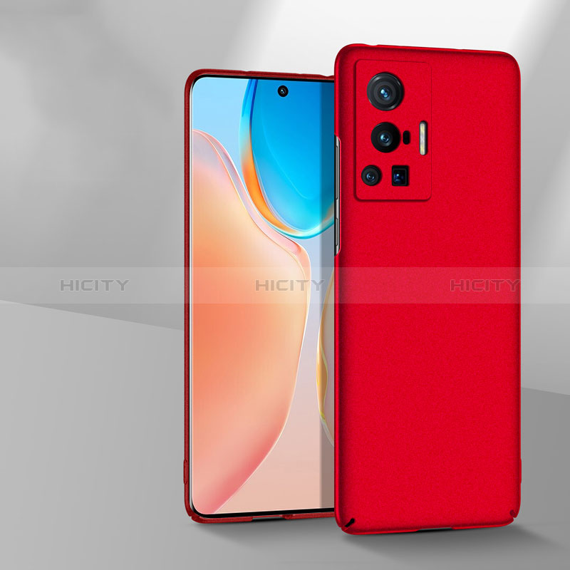 Custodia Plastica Rigida Cover Opaca YK1 per Vivo X70 Pro 5G Rosso