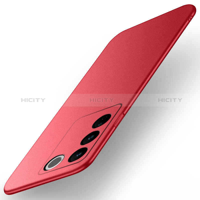 Custodia Plastica Rigida Cover Opaca YK2 per Vivo V27 Pro 5G Rosso