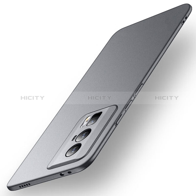 Custodia Plastica Rigida Cover Opaca YK2 per Xiaomi Poco F5 Pro 5G Grigio