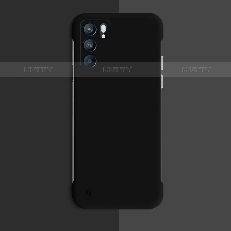 Custodia Plastica Rigida Cover Opaca YK4 per Oppo Reno6 Pro 5G India Nero