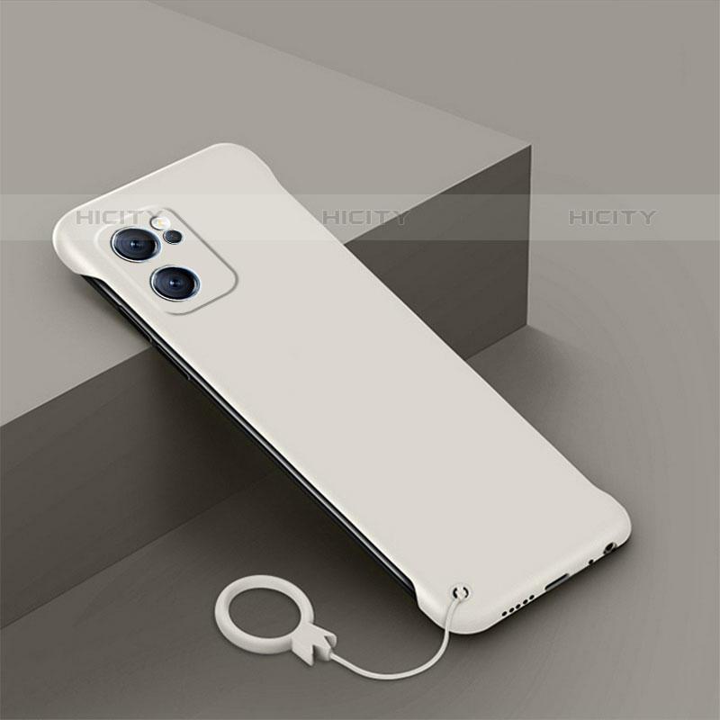 Custodia Plastica Rigida Cover Opaca YK4 per Oppo Reno7 SE 5G Bianco