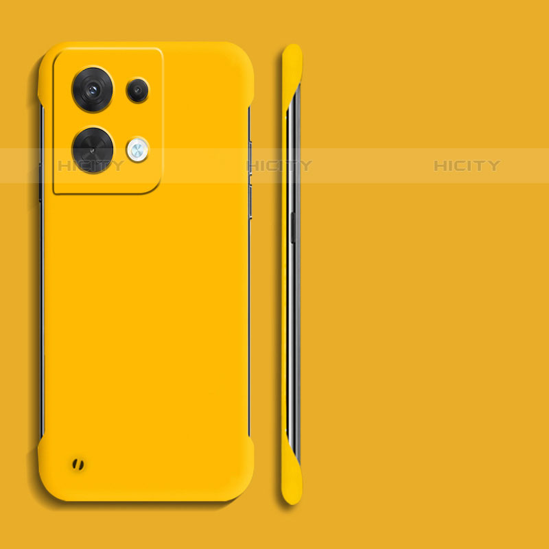 Custodia Plastica Rigida Cover Opaca YK4 per Oppo Reno8 Pro 5G Giallo