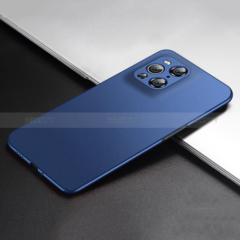 Custodia Plastica Rigida Cover Opaca YK5 per Oppo Find X3 5G Blu