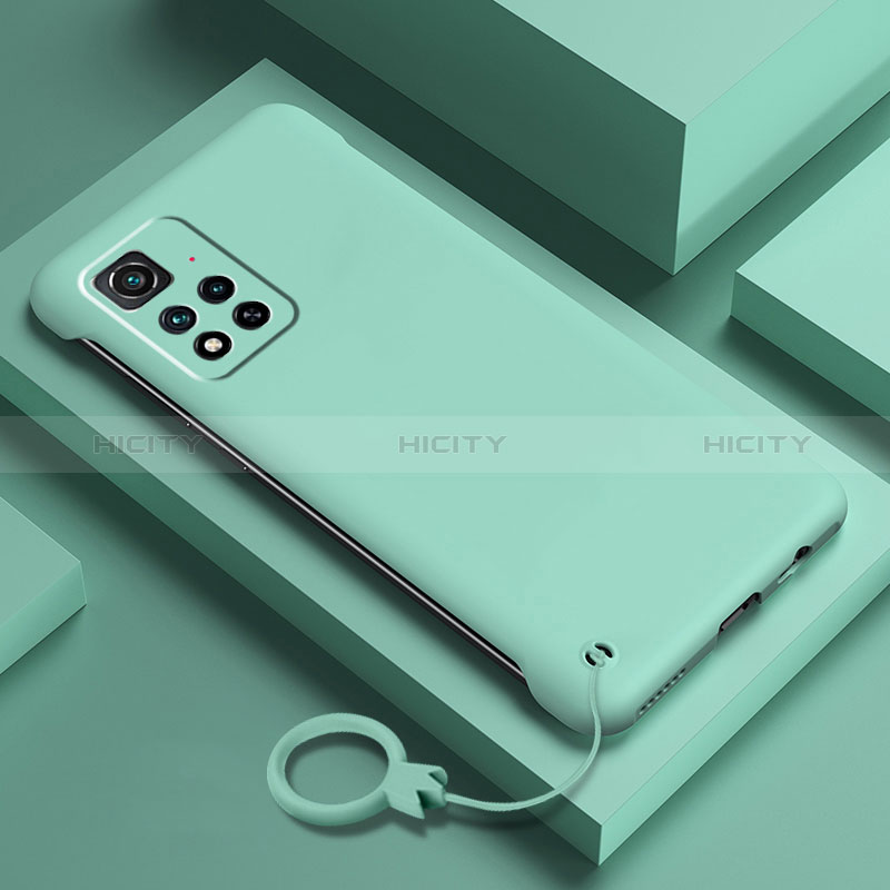 Custodia Plastica Rigida Cover Opaca YK5 per Xiaomi Mi 11i 5G (2022) Ciano