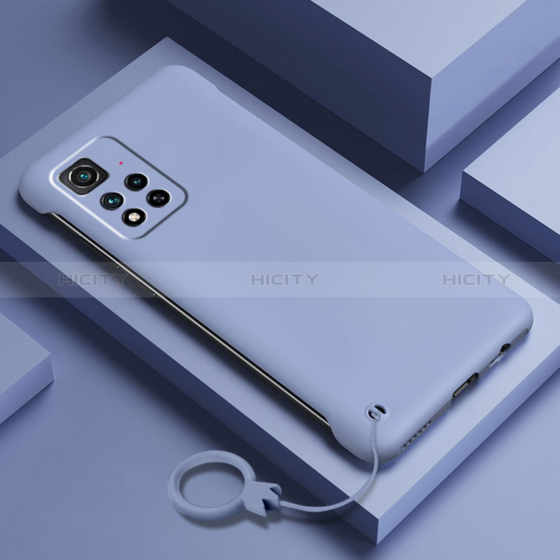 Custodia Plastica Rigida Cover Opaca YK5 per Xiaomi Mi 11i 5G (2022) Grigio Lavanda
