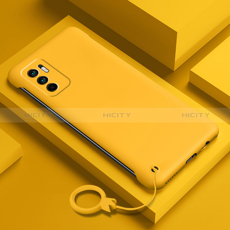 Custodia Plastica Rigida Cover Opaca YK6 per Xiaomi Redmi Note 10 5G Giallo