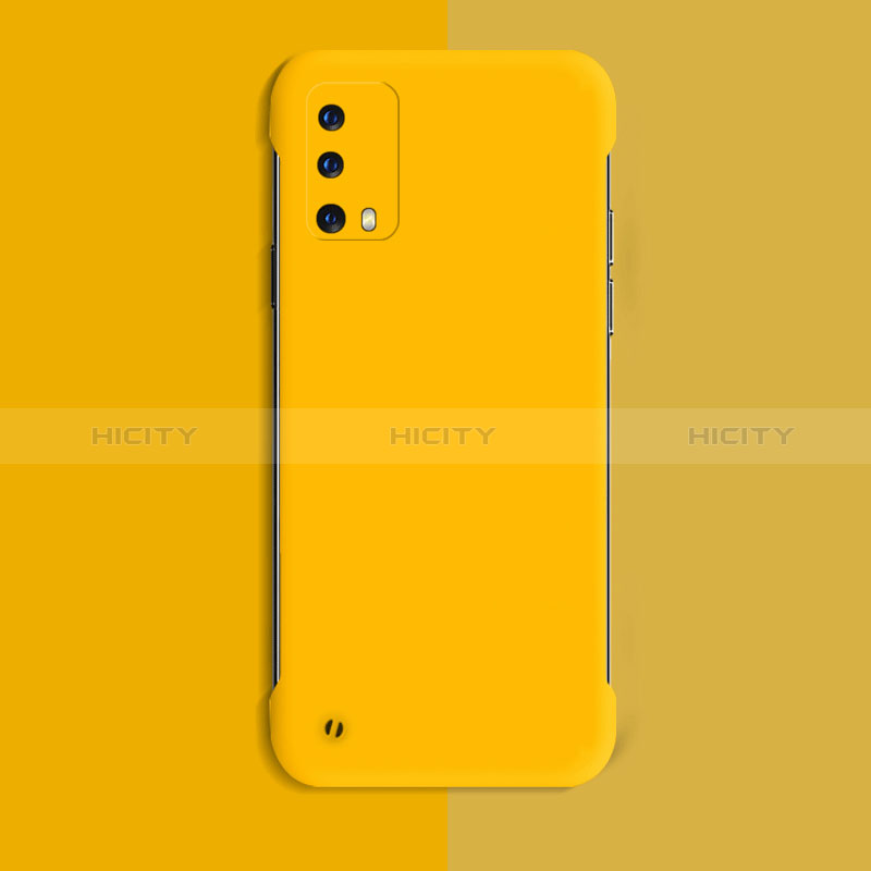 Custodia Plastica Rigida Cover Opaca YK8 per Oppo K9 5G Giallo