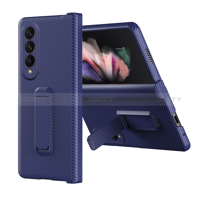 Custodia Plastica Rigida Cover Opaca ZL1 per Samsung Galaxy Z Fold3 5G Blu