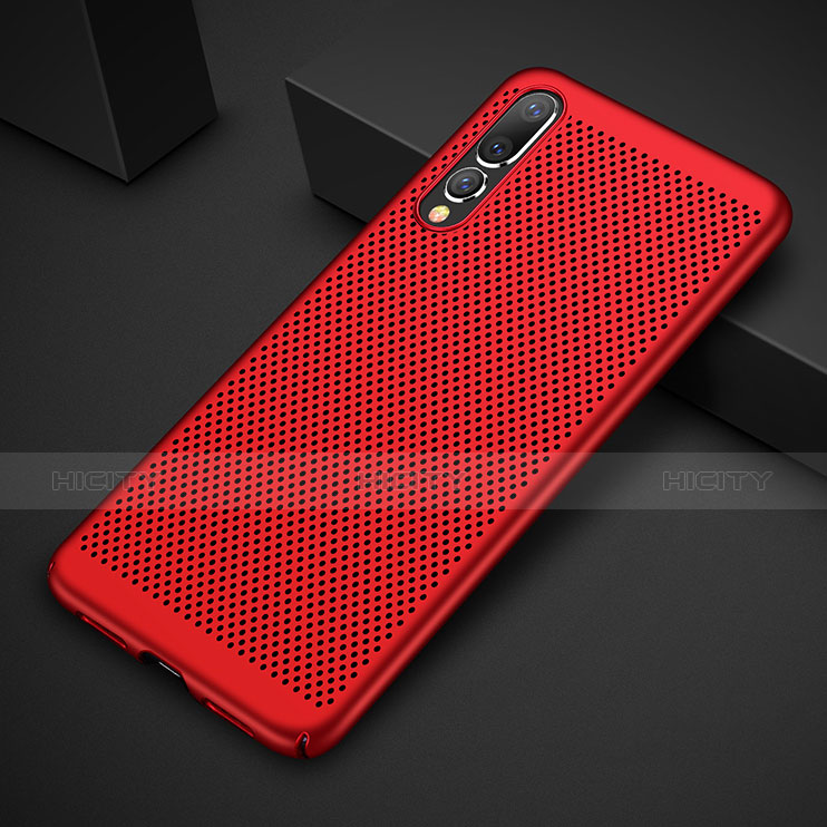 Custodia Plastica Rigida Cover Perforato M01 per Huawei P20 Pro Rosso