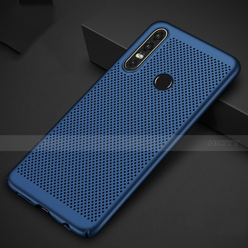 Custodia Plastica Rigida Cover Perforato P01 per Huawei Nova 4e Blu