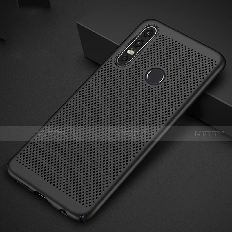 Custodia Plastica Rigida Cover Perforato P01 per Huawei Nova 4e Nero