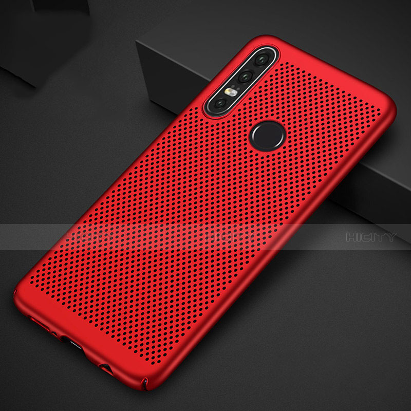 Custodia Plastica Rigida Cover Perforato P01 per Huawei P30 Lite New Edition Rosso