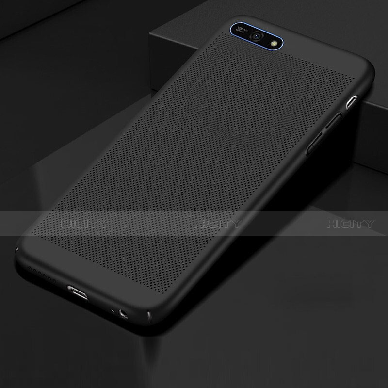 Custodia Plastica Rigida Cover Perforato per Huawei Enjoy 8e Nero