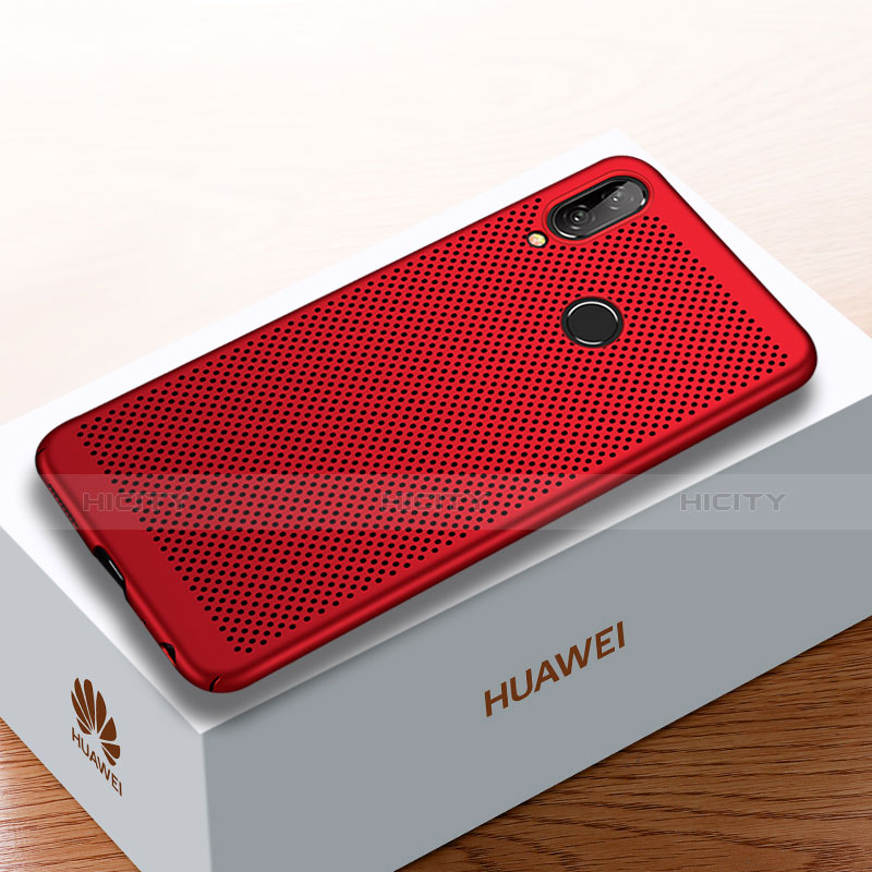 Custodia Plastica Rigida Cover Perforato per Huawei Enjoy 9 Plus Rosso