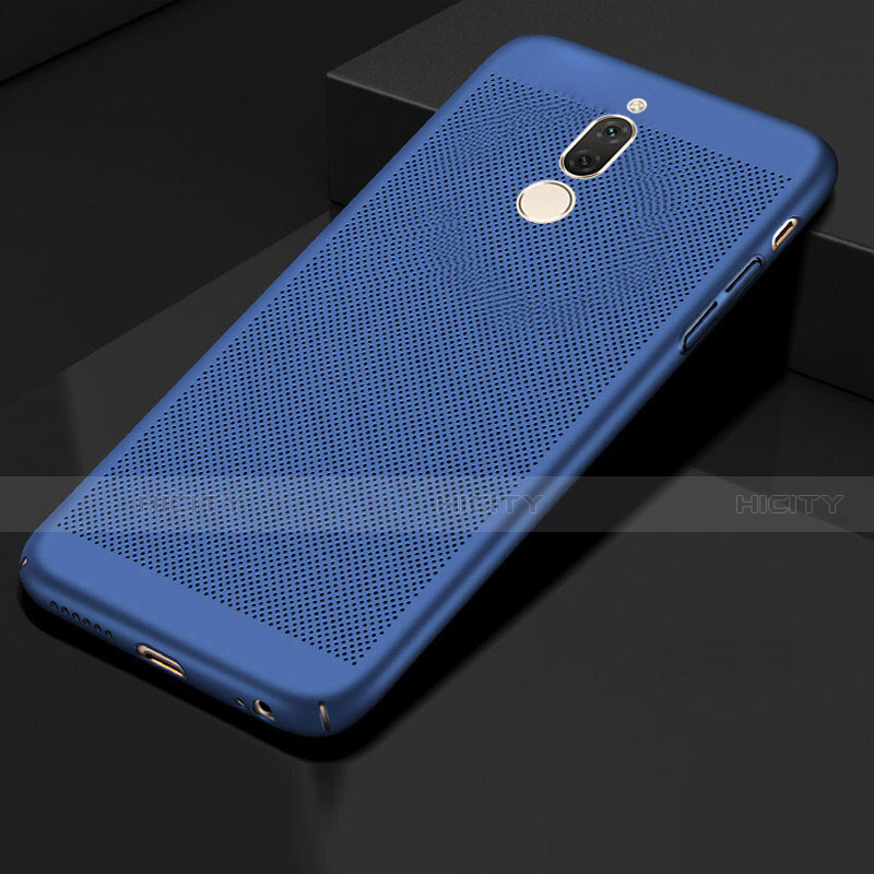 Custodia Plastica Rigida Cover Perforato per Huawei Mate 10 Lite Blu