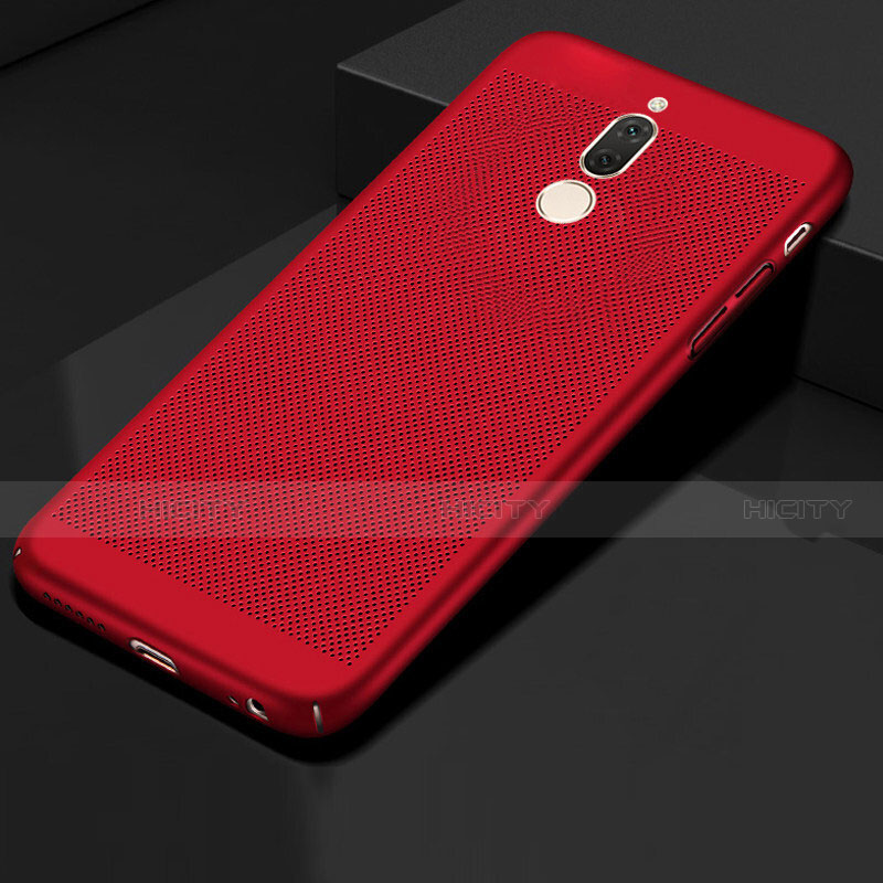 Custodia Plastica Rigida Cover Perforato per Huawei Mate 10 Lite Rosso