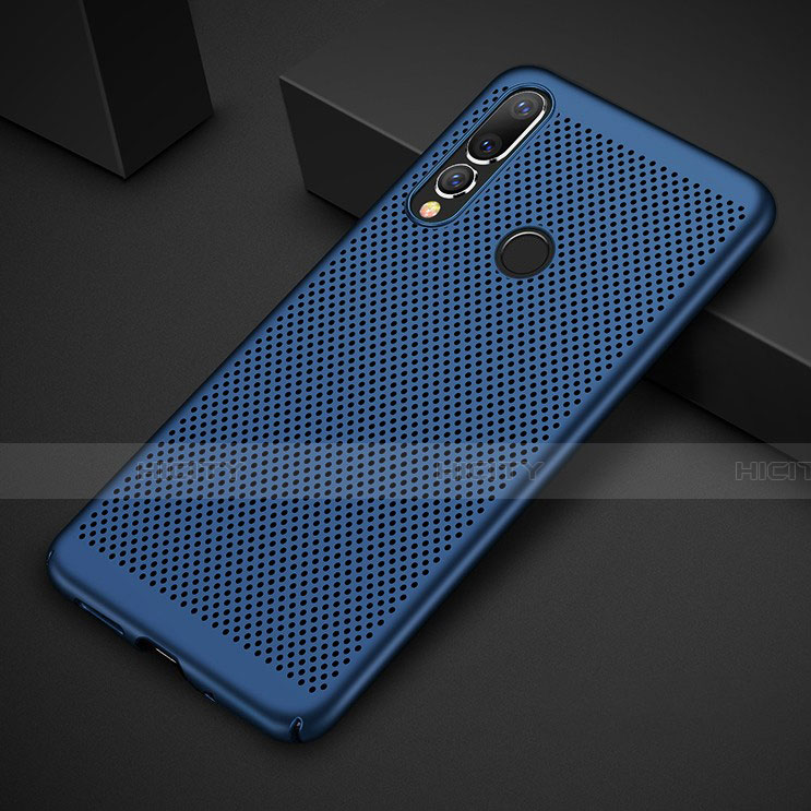 Custodia Plastica Rigida Cover Perforato per Huawei Nova 4e Blu