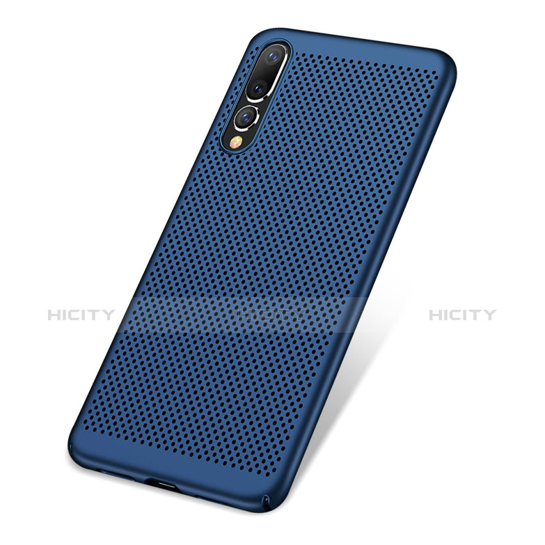 Custodia Plastica Rigida Cover Perforato per Huawei P20 Pro Blu