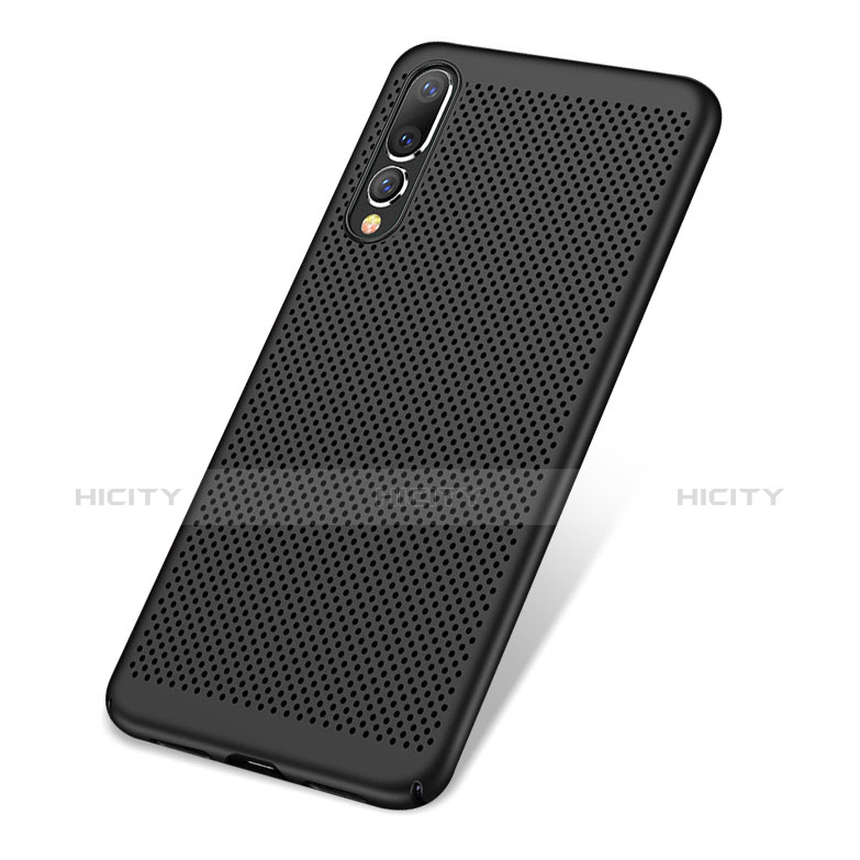 Custodia Plastica Rigida Cover Perforato per Huawei P20 Pro Nero