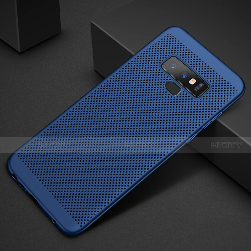 Custodia Plastica Rigida Cover Perforato per Samsung Galaxy Note 9 Blu