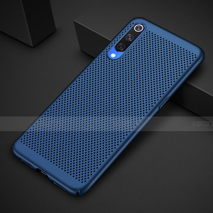 Custodia Plastica Rigida Cover Perforato per Xiaomi Mi 9 Lite Blu