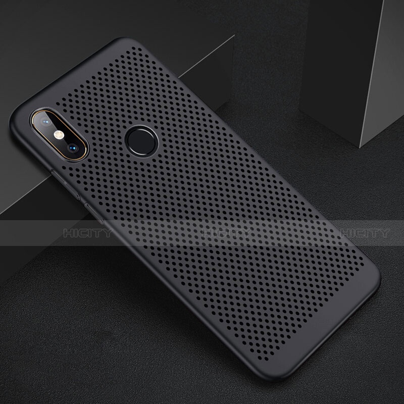 Custodia Plastica Rigida Cover Perforato per Xiaomi Mi A2 Lite Nero