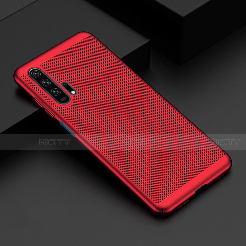 Custodia Plastica Rigida Cover Perforato W01 per Huawei Honor 20 Pro Rosso