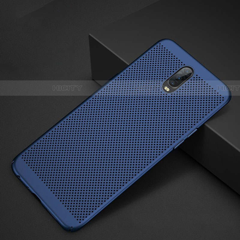 Custodia Plastica Rigida Cover Perforato W01 per Oppo RX17 Pro Blu