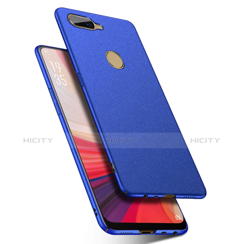 Custodia Plastica Rigida Cover Sabbie Mobili per Oppo AX7 Blu