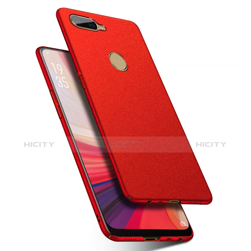 Custodia Plastica Rigida Cover Sabbie Mobili per Oppo AX7 Rosso