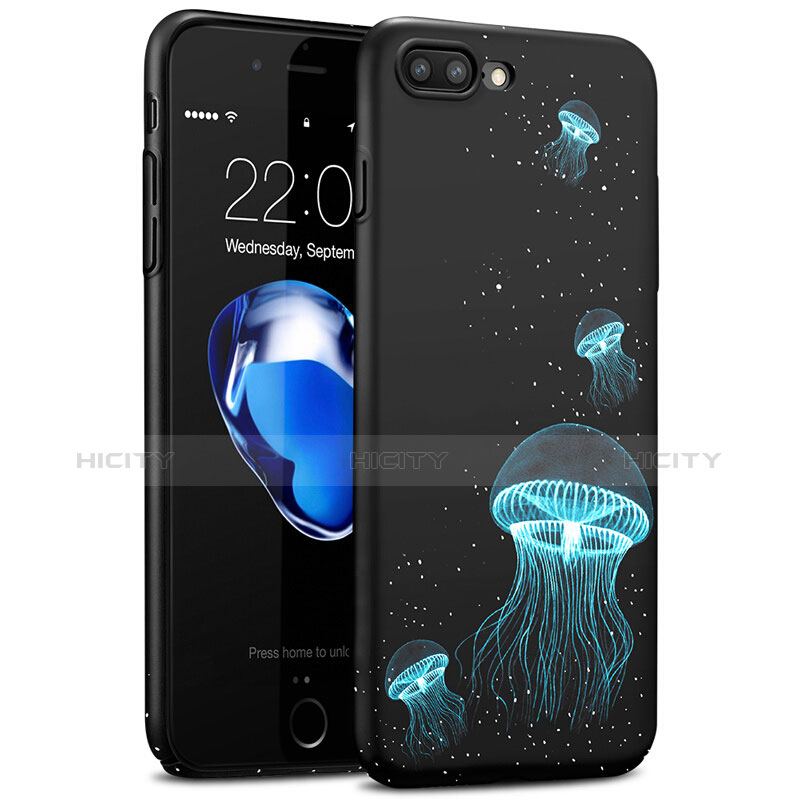 Custodia Plastica Rigida Fluorescenza per Apple iPhone 7 Plus Nero