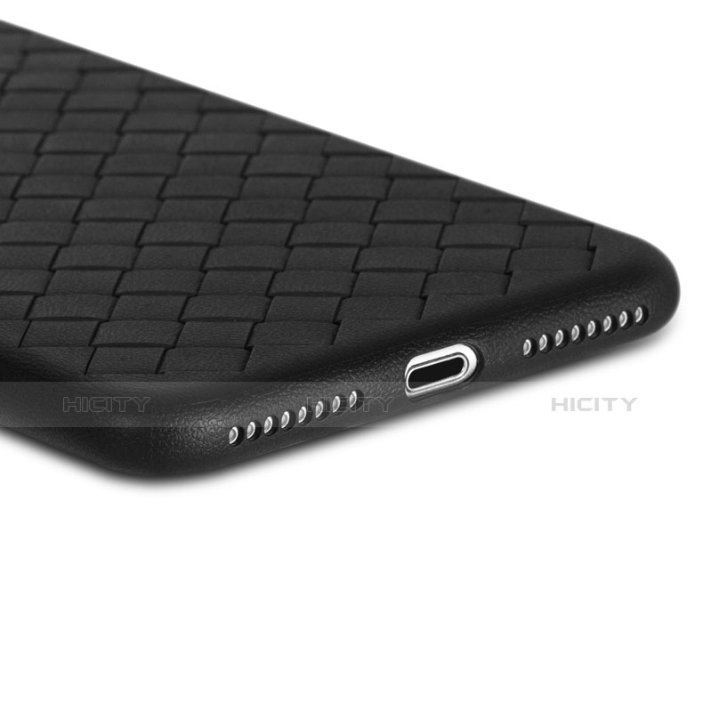 Custodia Plastica Rigida In Pelle per Apple iPhone 7 Plus Nero