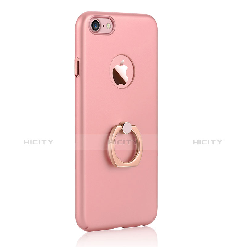 Custodia Plastica Rigida Opaca con Anello Supporto A01 per Apple iPhone 7 Rosa