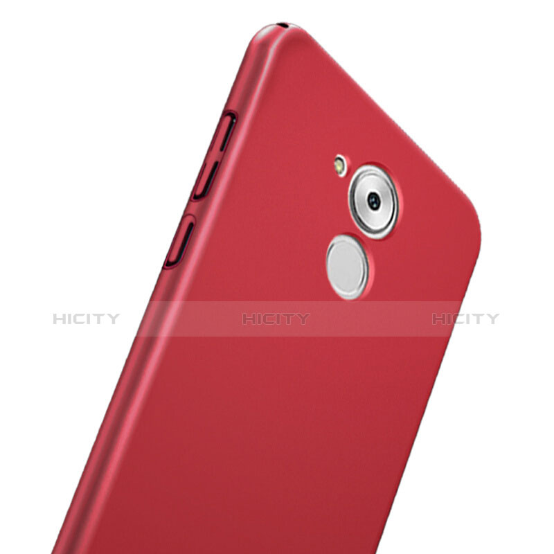 Custodia Plastica Rigida Opaca con Anello Supporto per Huawei Honor 6C Rosso