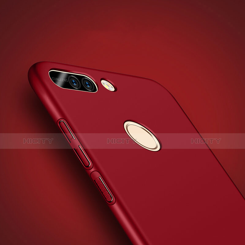 Custodia Plastica Rigida Opaca con Anello Supporto per Huawei Honor 8 Pro Rosso