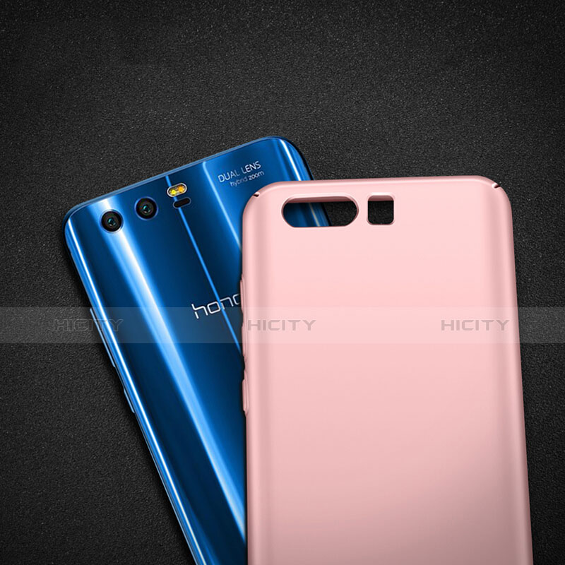 Custodia Plastica Rigida Opaca con Anello Supporto per Huawei Honor 9 Premium Rosa