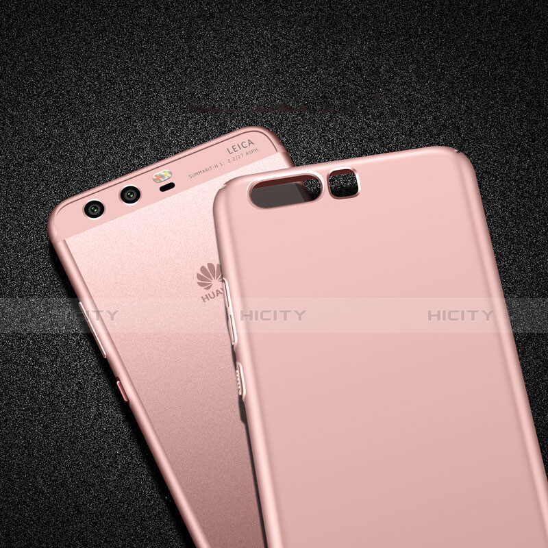 Custodia Plastica Rigida Opaca con Anello Supporto per Huawei P10 Plus Rosa