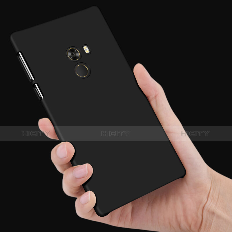 Custodia Plastica Rigida Opaca con Anello Supporto per Xiaomi Mi Mix Nero