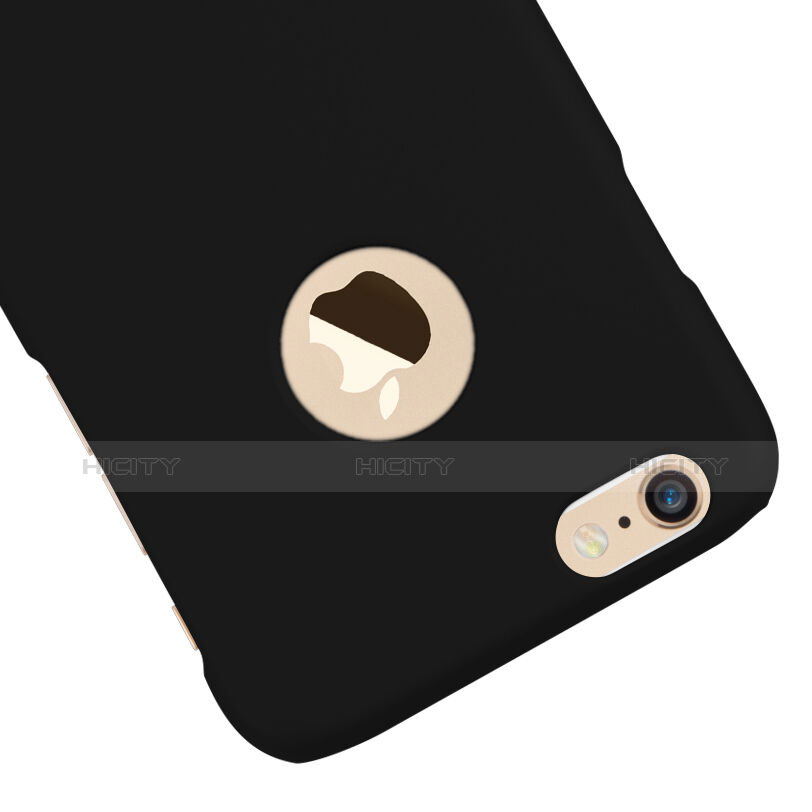 Custodia Plastica Rigida Opaca con Foro per Apple iPhone 6 Nero